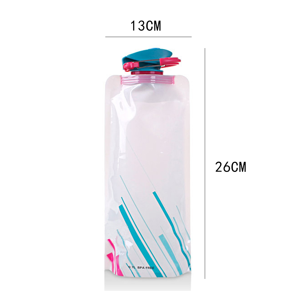 2019NEW Reusable 700mL Sports Travel Portable Collapsible Folding Drink Water Bottle Kettle Outdoor Sports Water Bottle BPA free